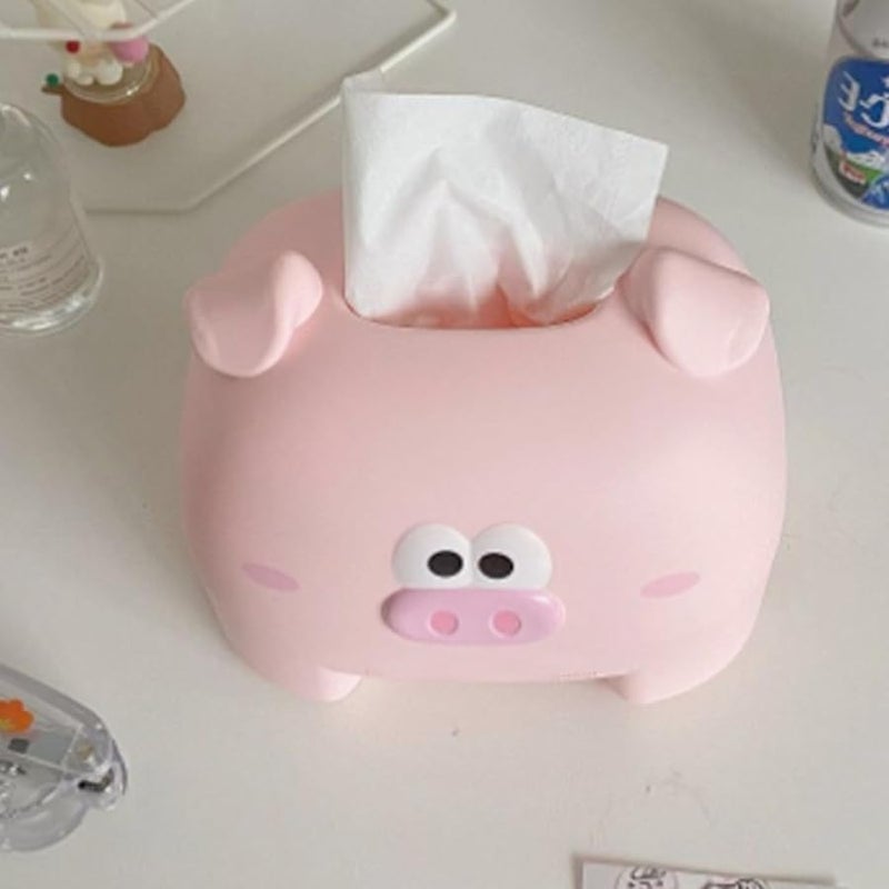 صندوق مناديل ورقية على شكل خنزير وردي لتزيين المنزل غرفة المعيشة غرفة النوم - Image 5